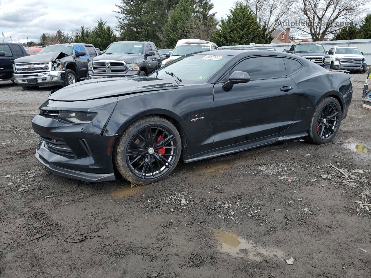 2017 Chevrolet Camaro Lt Black vin: 1G1FD1RS8H0119881