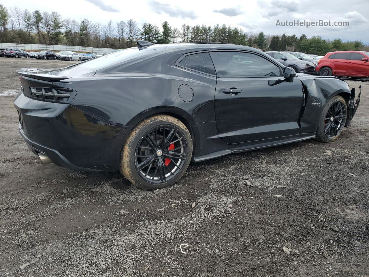 2017 Chevrolet Camaro Lt Black vin: 1G1FD1RS8H0119881