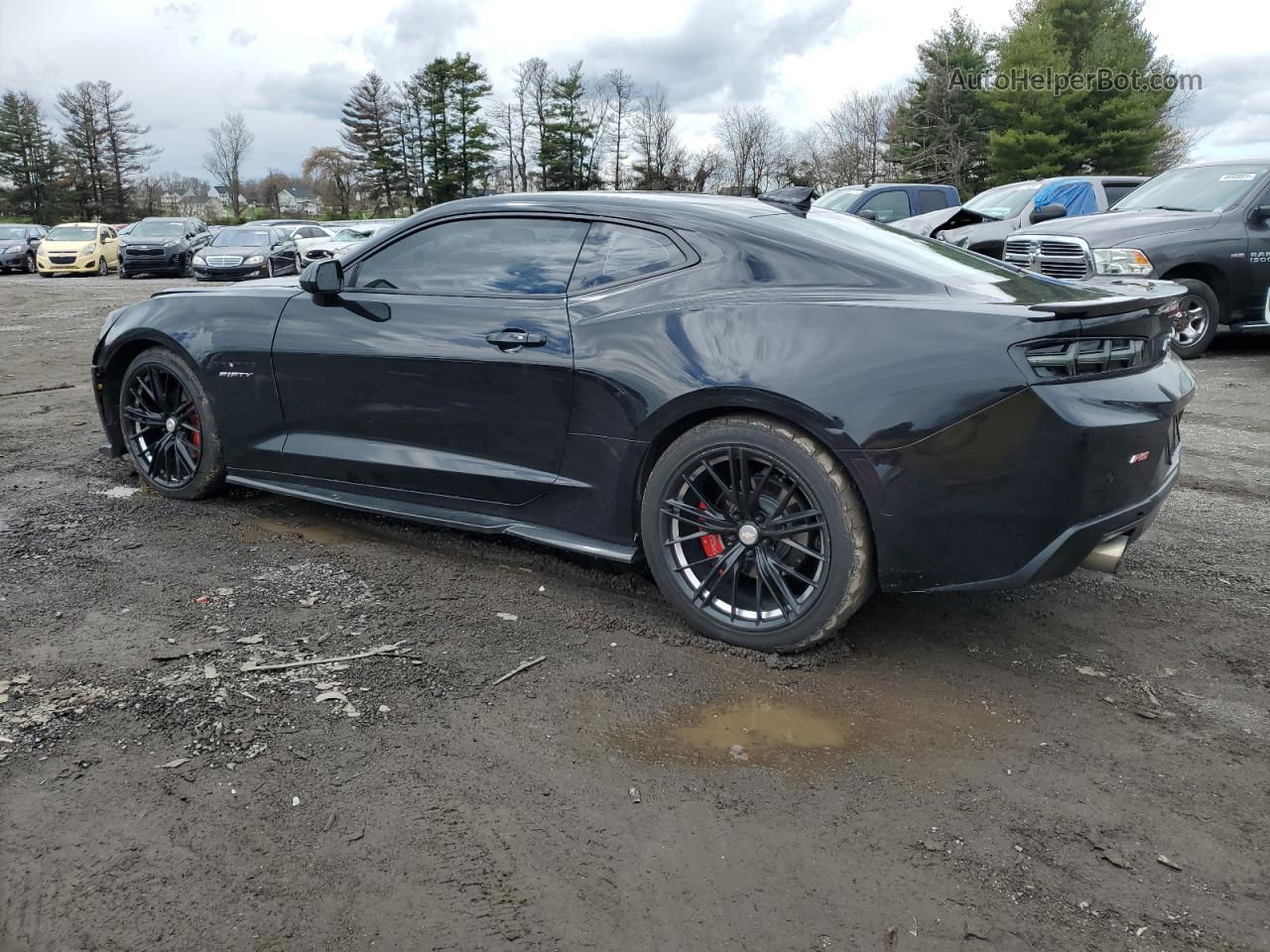 2017 Chevrolet Camaro Lt Black vin: 1G1FD1RS8H0119881