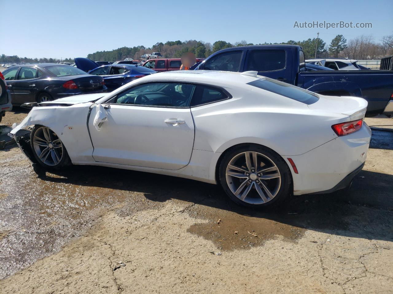 2017 Chevrolet Camaro Lt White vin: 1G1FD1RS8H0147843