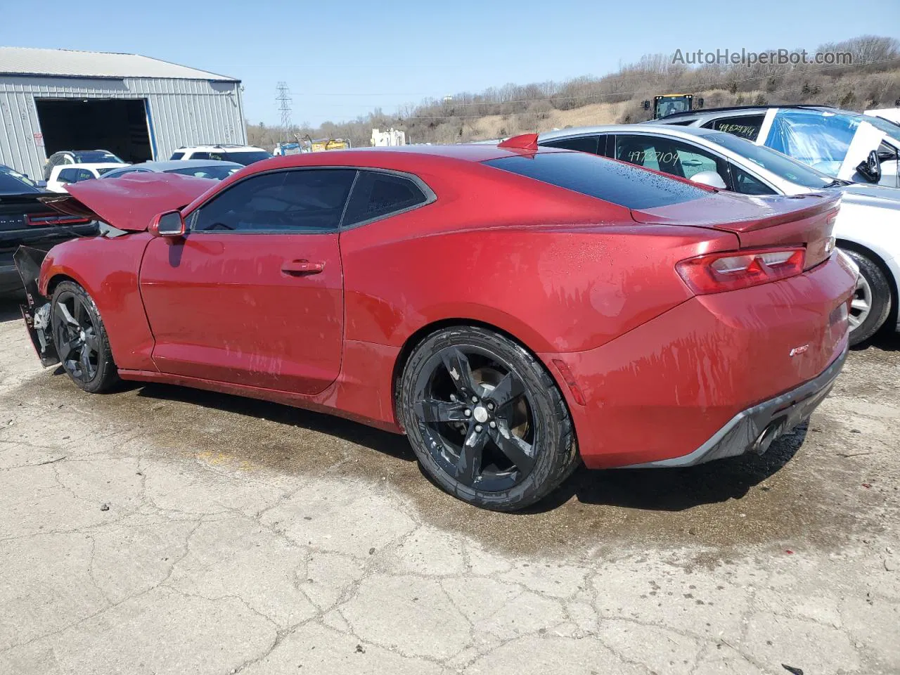 2017 Chevrolet Camaro Lt Red vin: 1G1FD1RS8H0182799