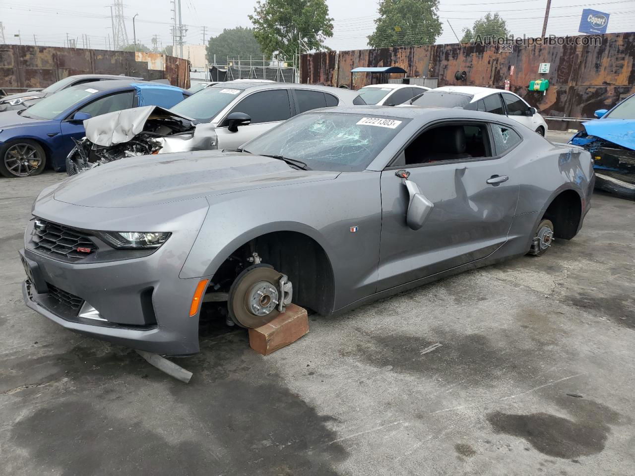 2020 Chevrolet Camaro Lt Серый vin: 1G1FD1RS9L0102516