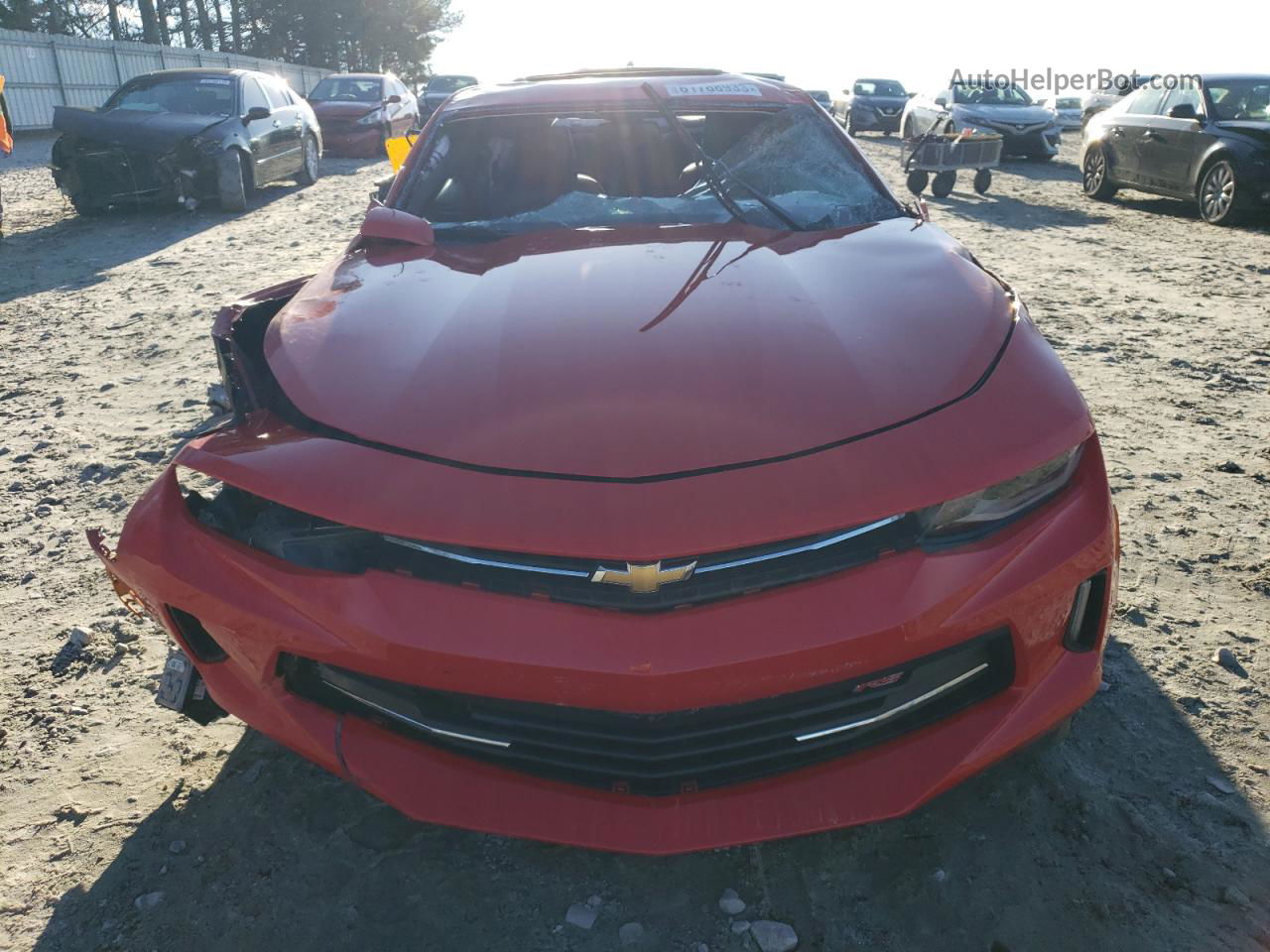 2017 Chevrolet Camaro Lt Red vin: 1G1FD1RSXH0120983