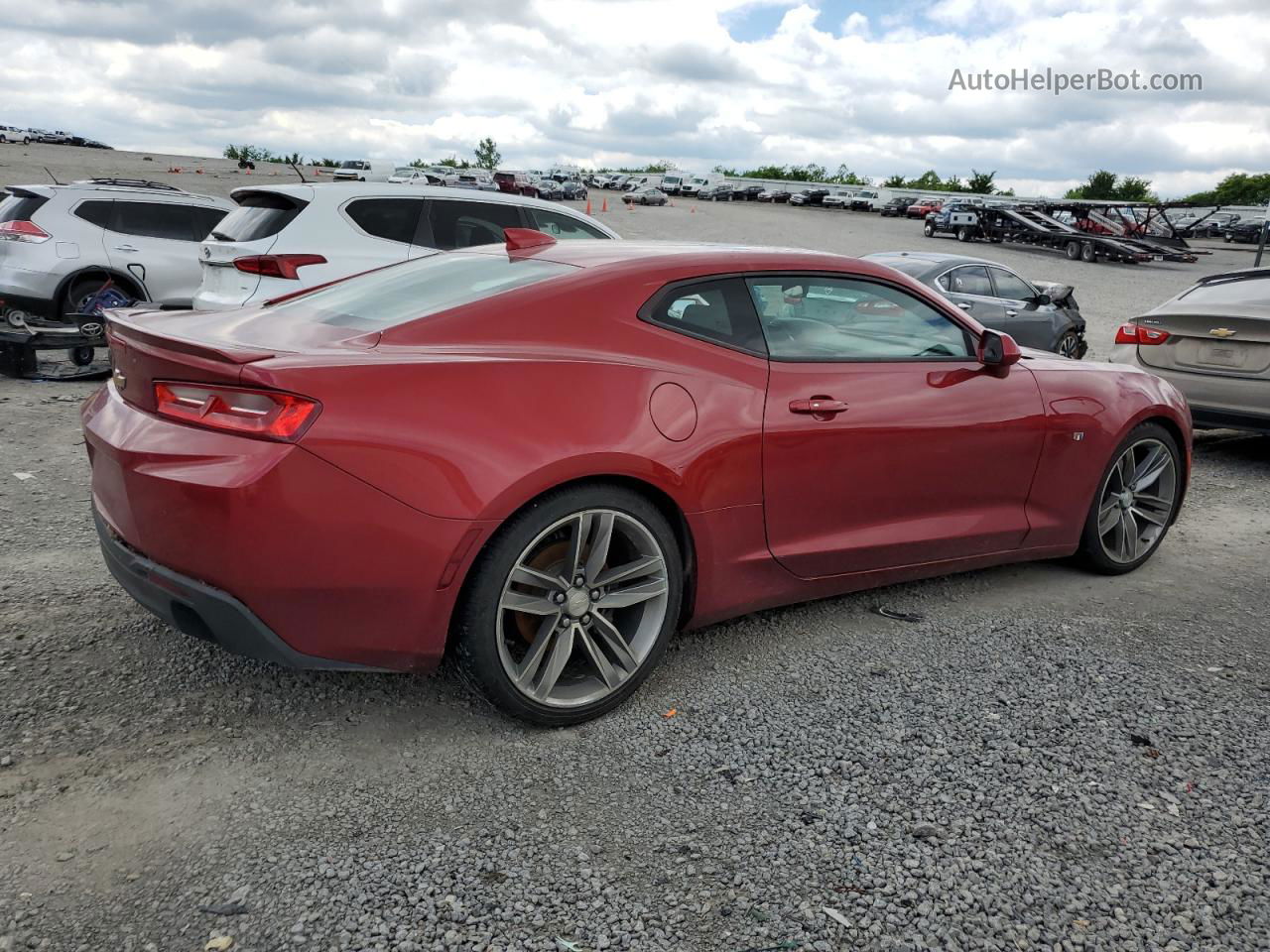 2017 Chevrolet Camaro Lt Red vin: 1G1FD1RSXH0180598