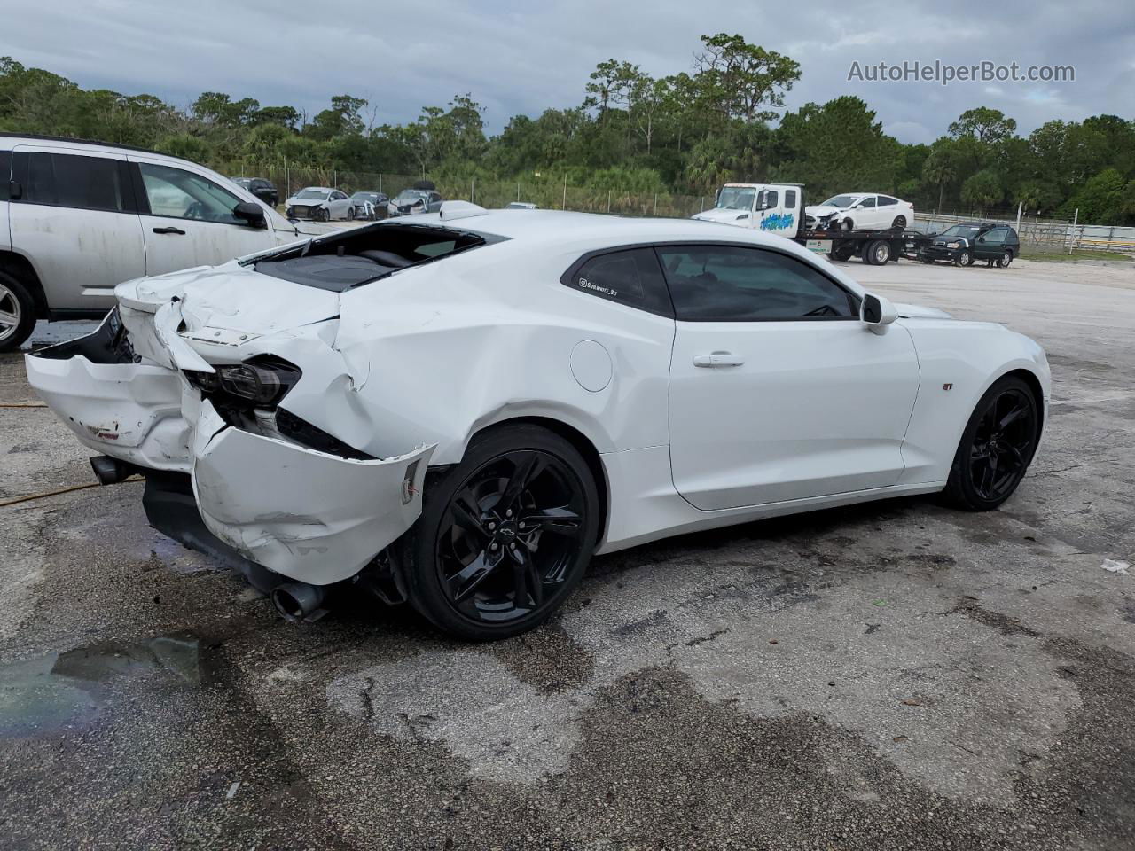 2020 Chevrolet Camaro Lt White vin: 1G1FD1RSXL0149859