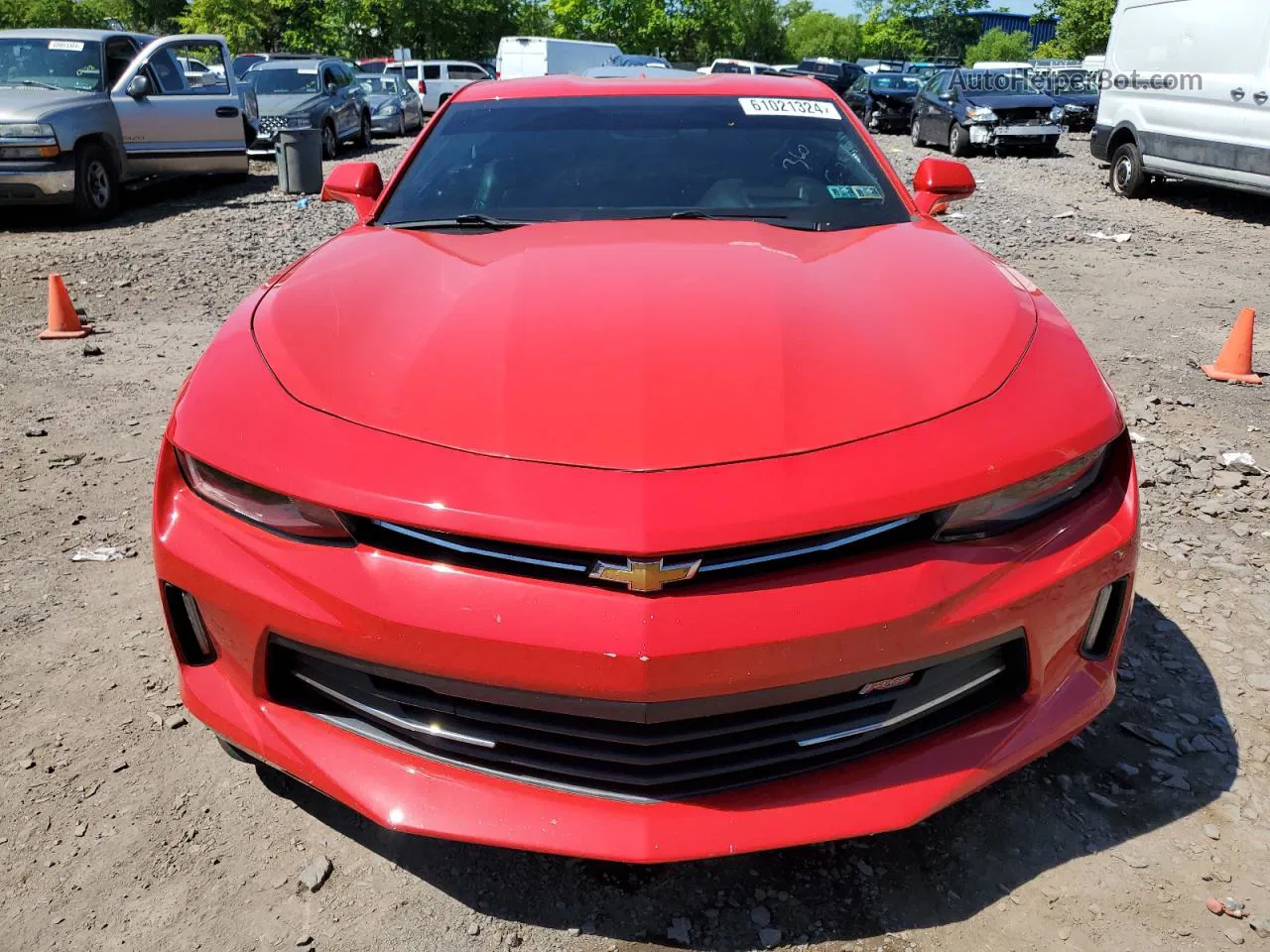 2017 Chevrolet Camaro Lt Red vin: 1G1FD1RX1H0151860