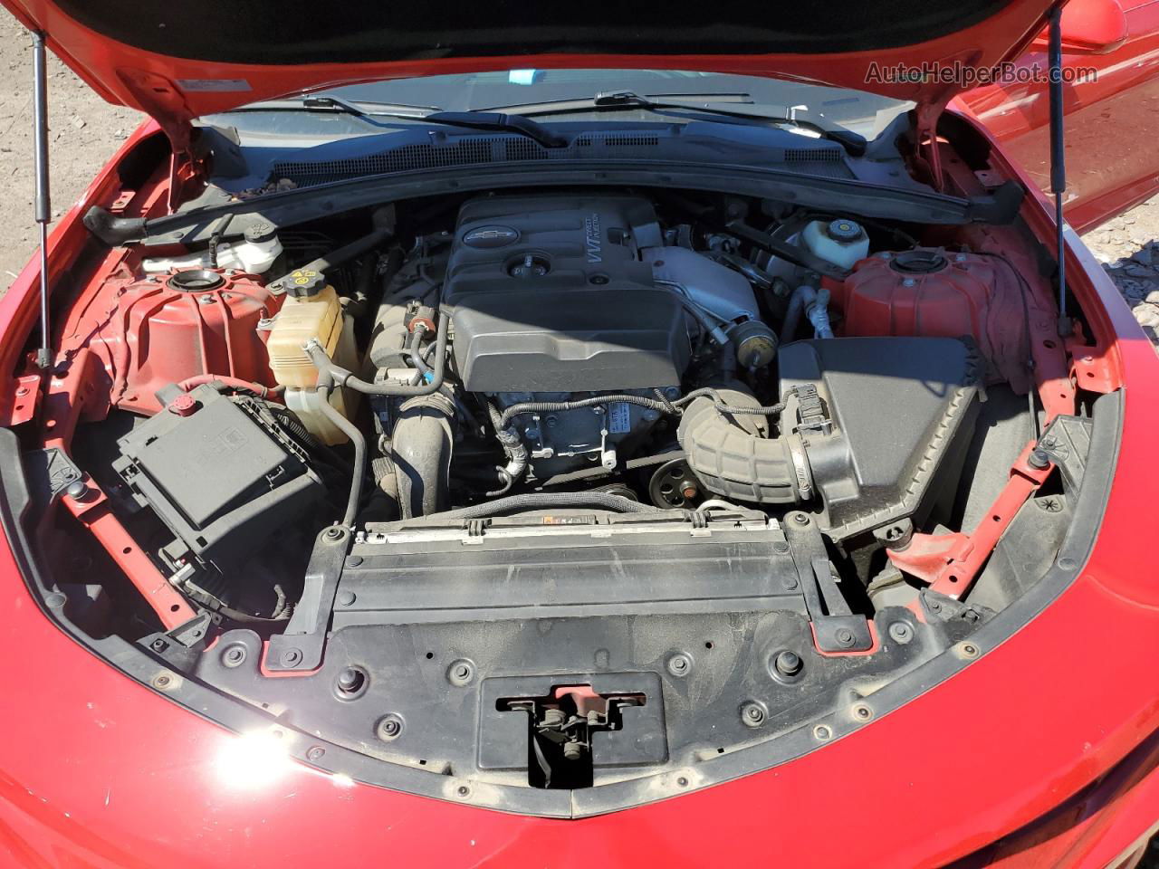 2017 Chevrolet Camaro Lt Red vin: 1G1FD1RX1H0151860