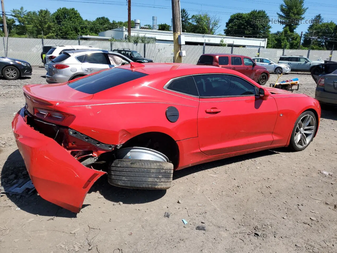 2017 Chevrolet Camaro Lt Red vin: 1G1FD1RX1H0151860