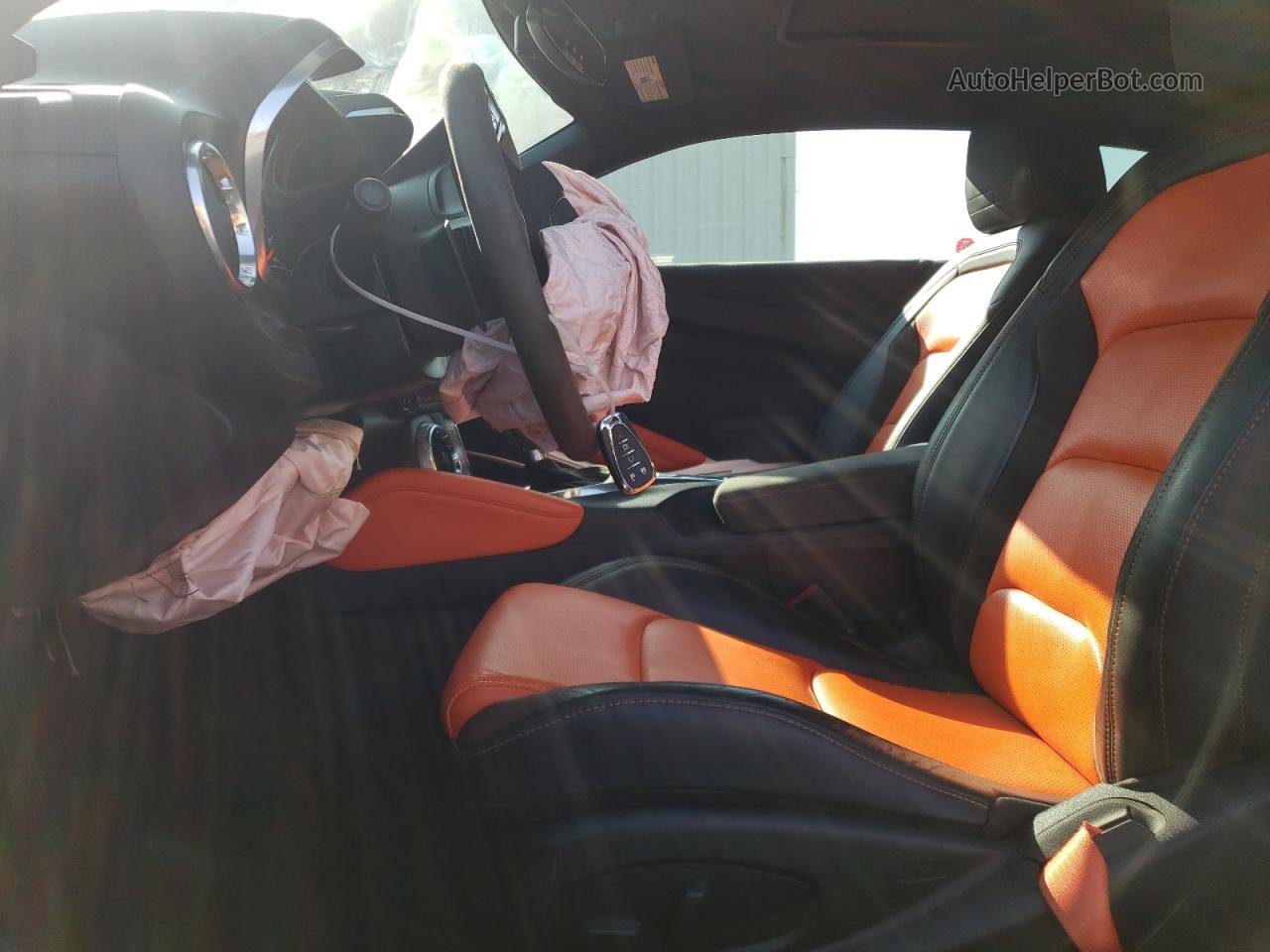 2018 Chevrolet Camaro Lt Orange vin: 1G1FD1RX4J0190870