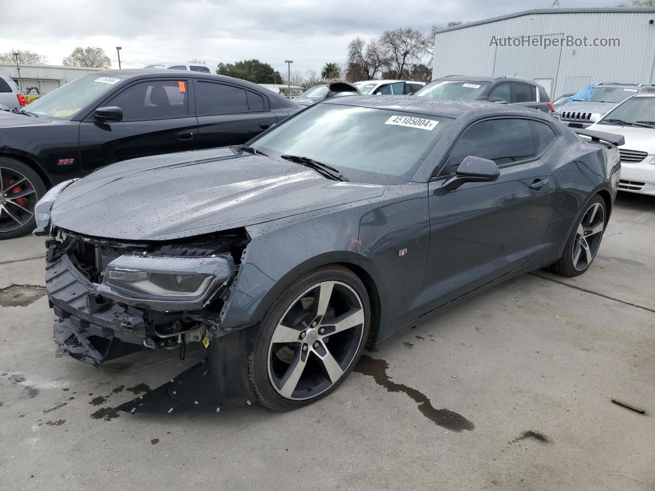 2017 Chevrolet Camaro Lt Gray vin: 1G1FD1RX5H0154115