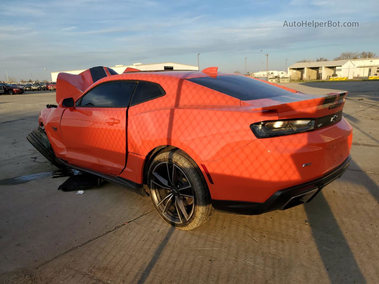 2018 Chevrolet Camaro Lt Orange vin: 1G1FD1RX5J0162351