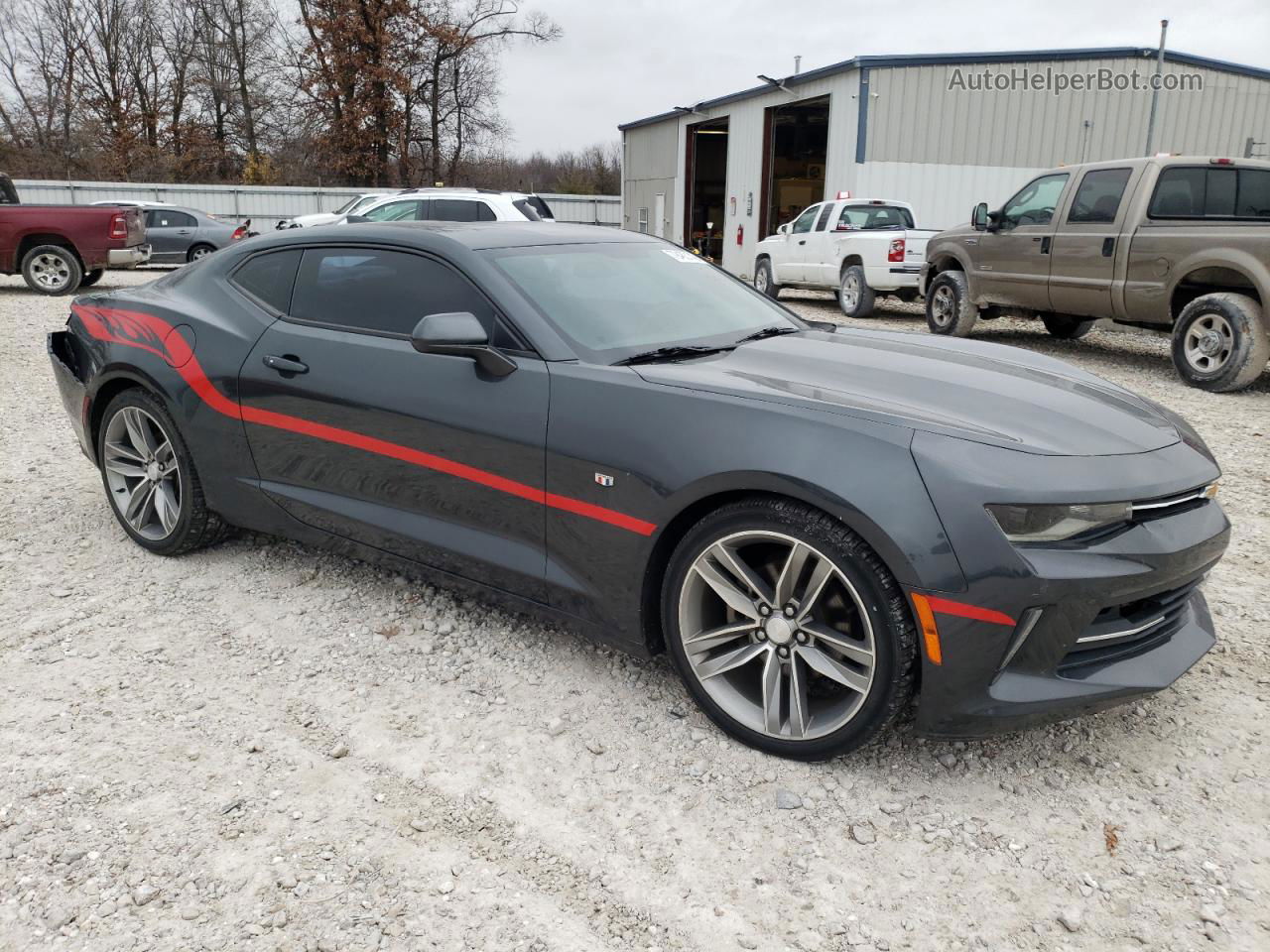 2017 Chevrolet Camaro Lt Gray vin: 1G1FD1RX7H0113467