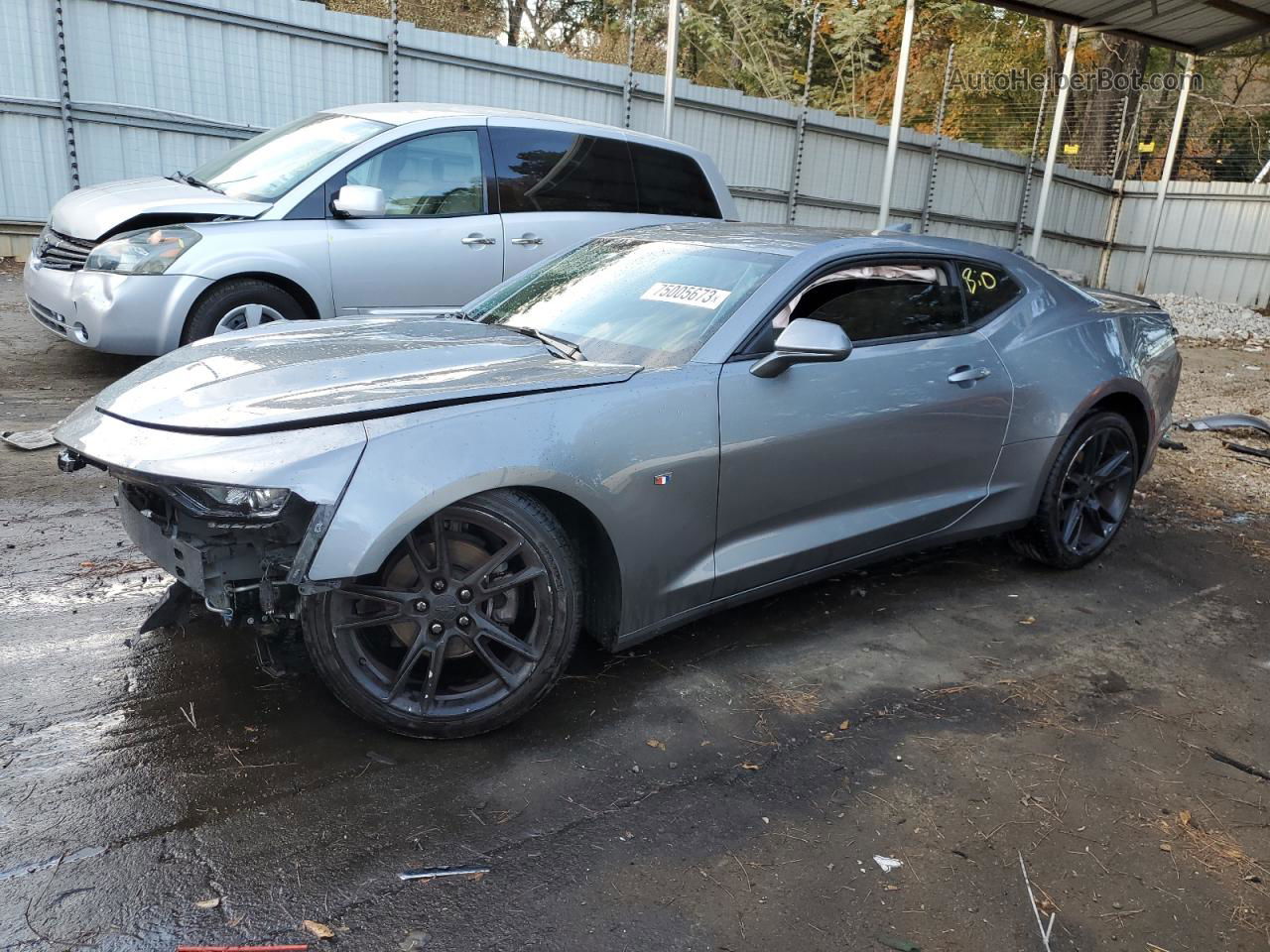 2020 Chevrolet Camaro Lt Gray vin: 1G1FD1RX7L0115311