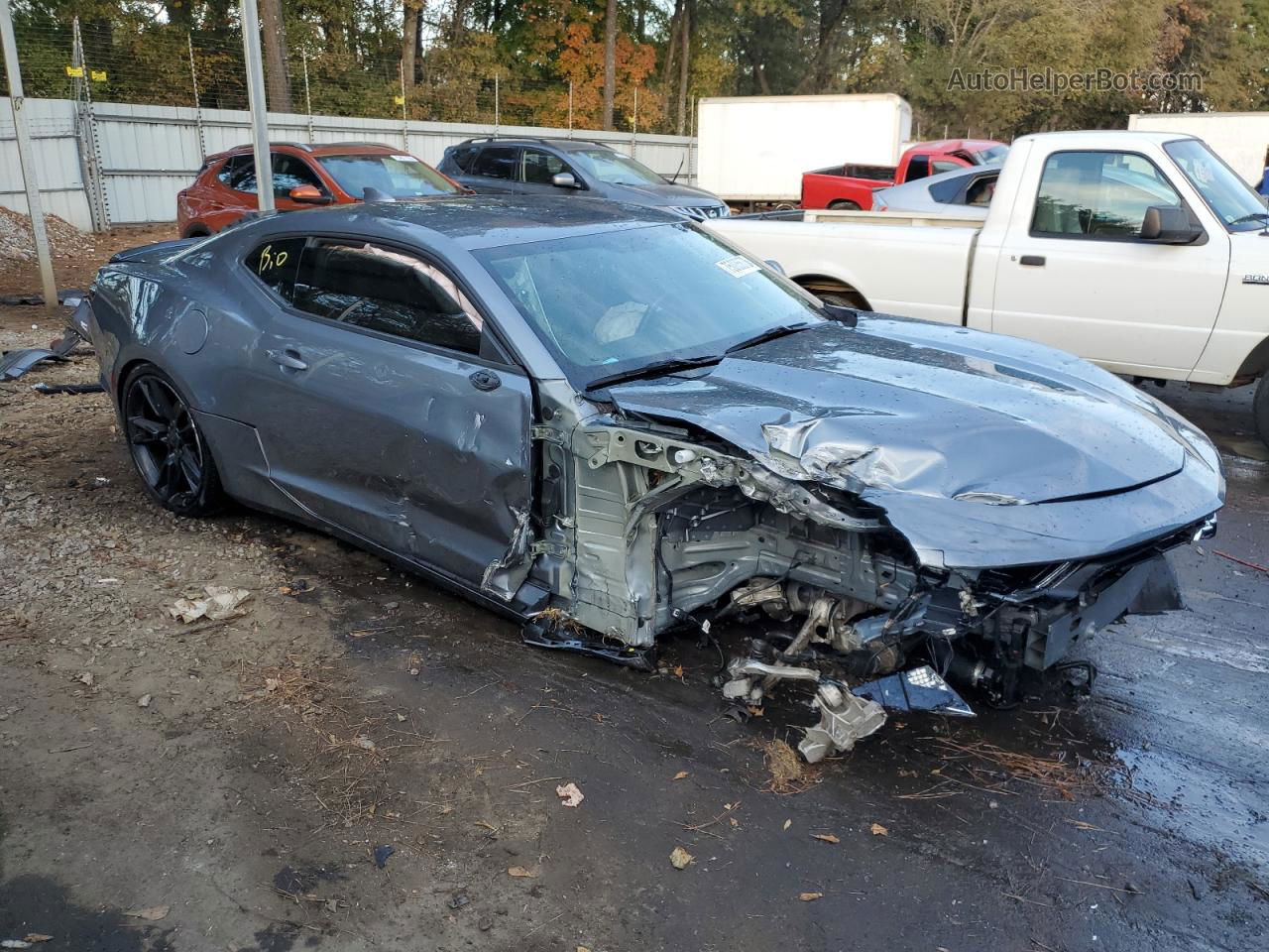 2020 Chevrolet Camaro Lt Gray vin: 1G1FD1RX7L0115311