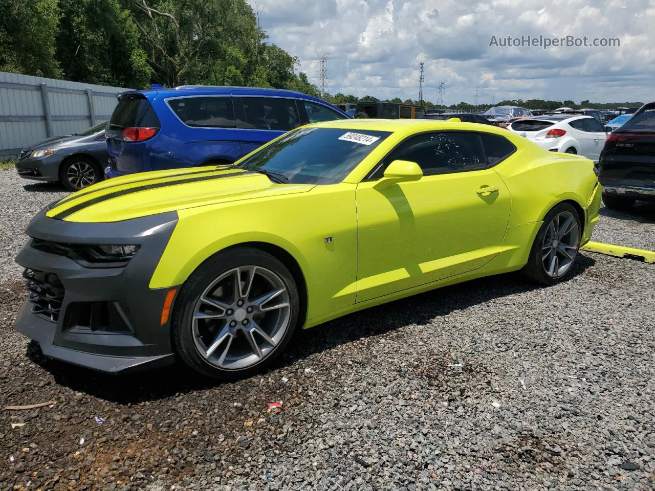 2020 Chevrolet Camaro Lt Yellow vin: 1G1FD1RX9L0138248