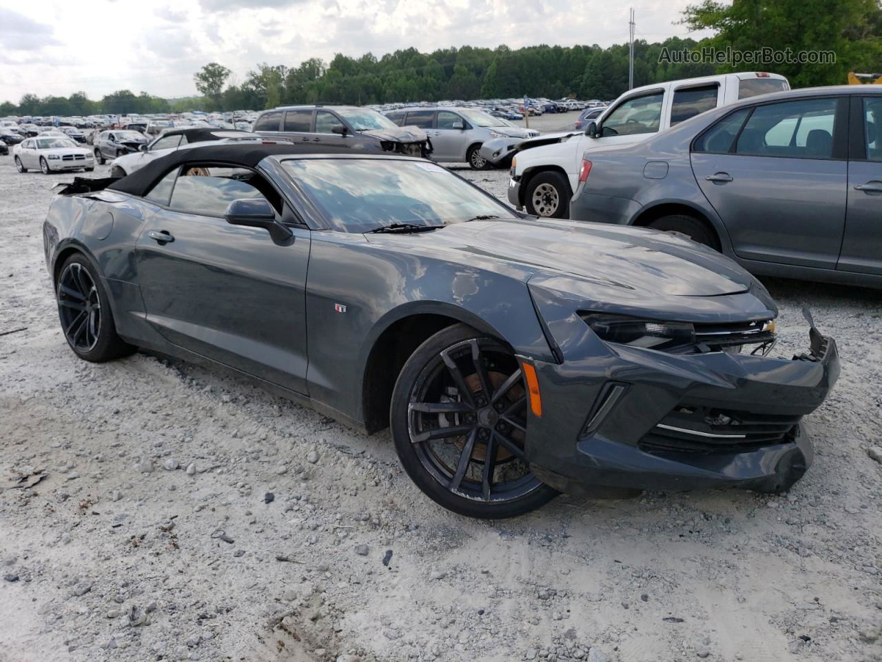 2018 Chevrolet Camaro Lt Black vin: 1G1FD3DS0J0101061