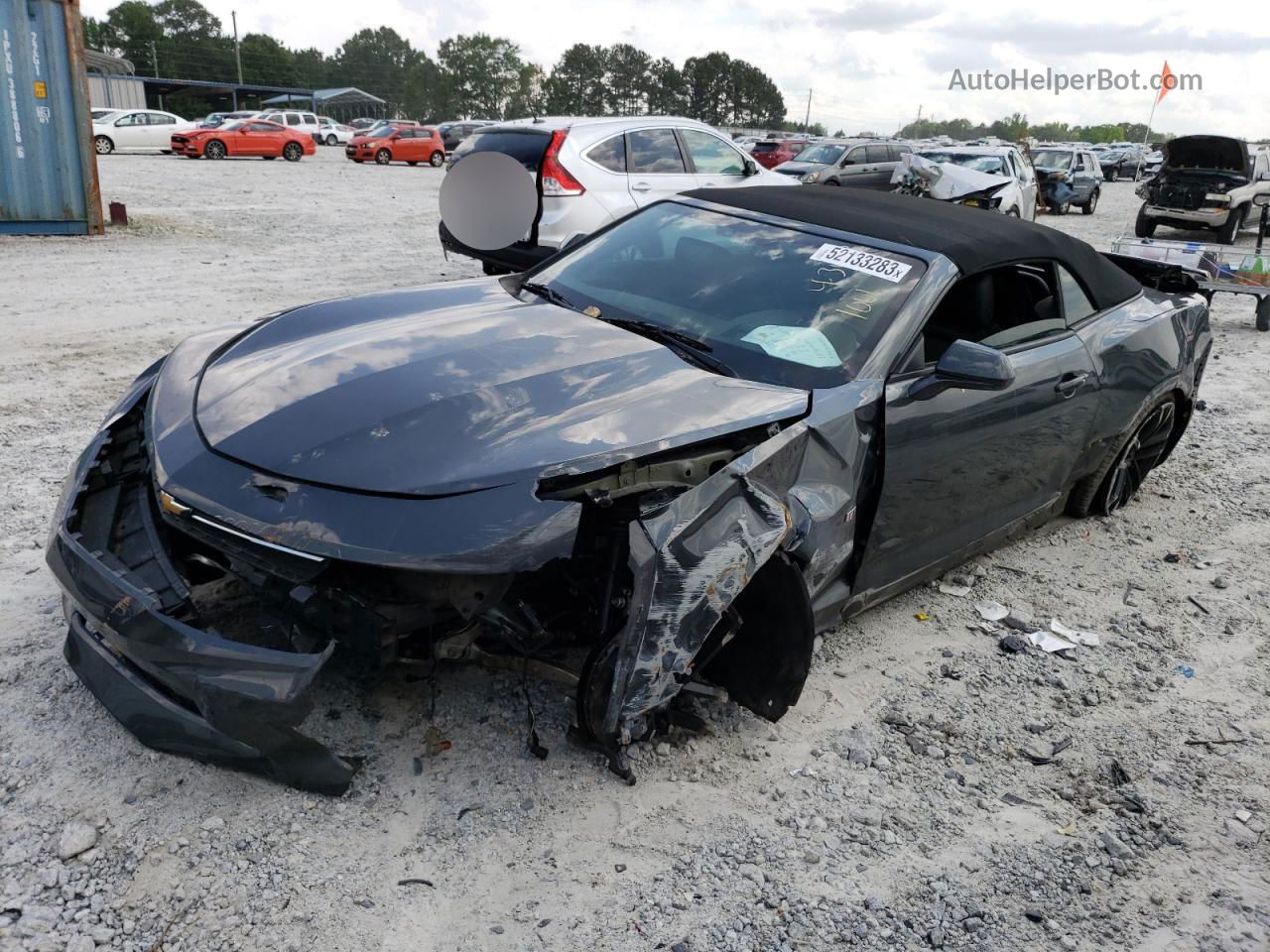 2018 Chevrolet Camaro Lt Black vin: 1G1FD3DS0J0101061