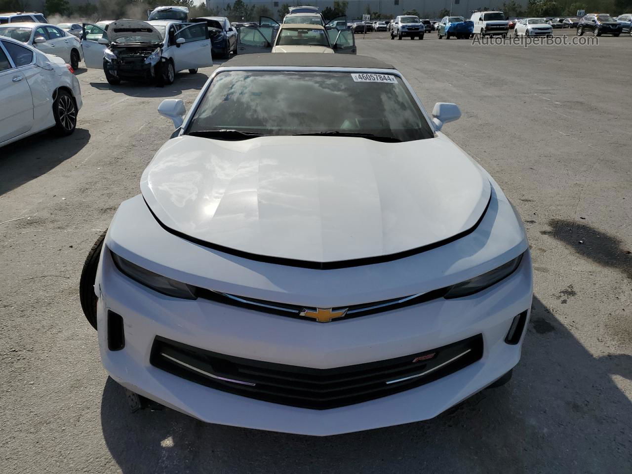 2018 Chevrolet Camaro Lt White vin: 1G1FD3DS1J0127782