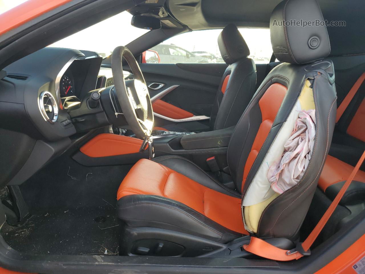 2018 Chevrolet Camaro Lt Orange vin: 1G1FD3DS2J0161777