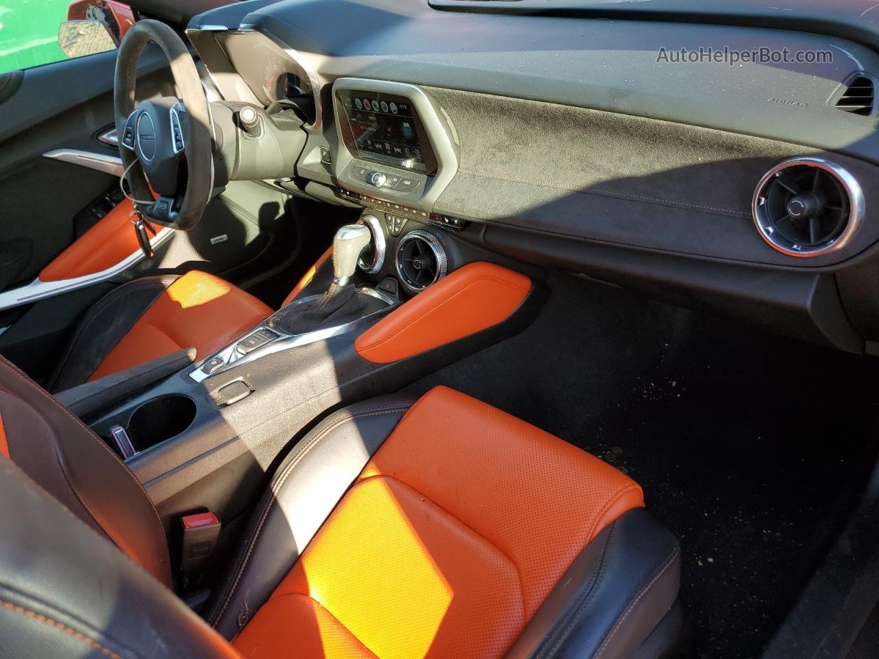 2018 Chevrolet Camaro Lt Orange vin: 1G1FD3DS2J0161777
