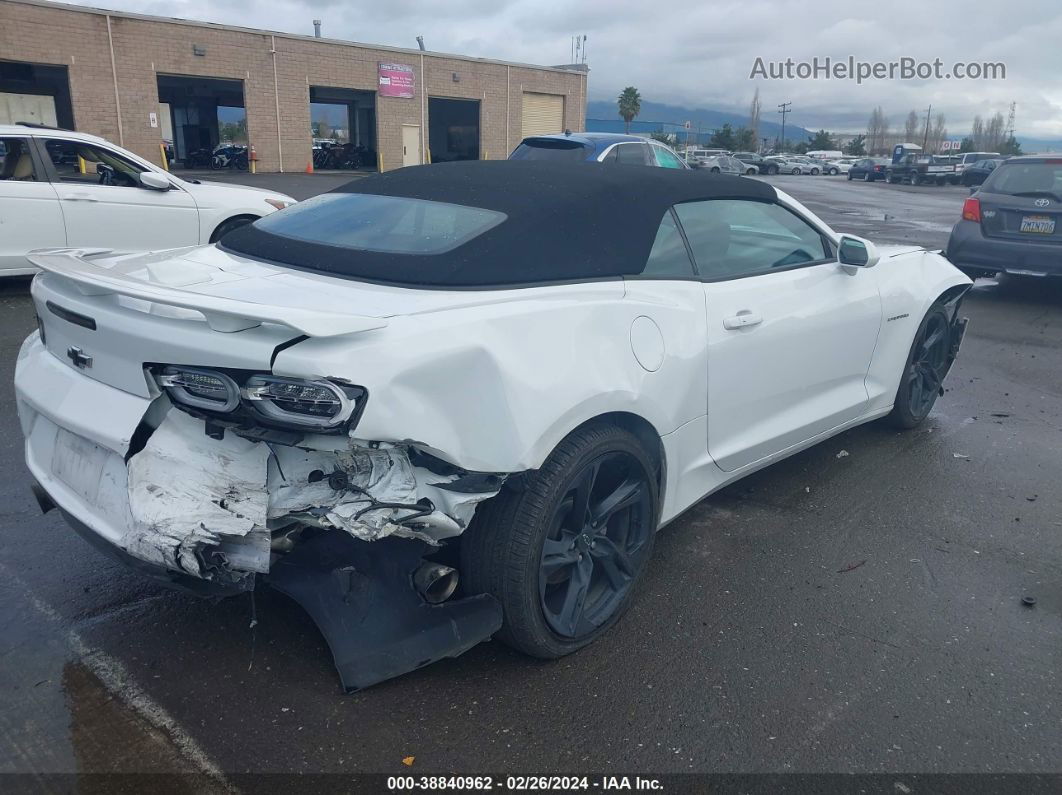 2020 Chevrolet Camaro Rwd  2lt White vin: 1G1FD3DS4L0107013