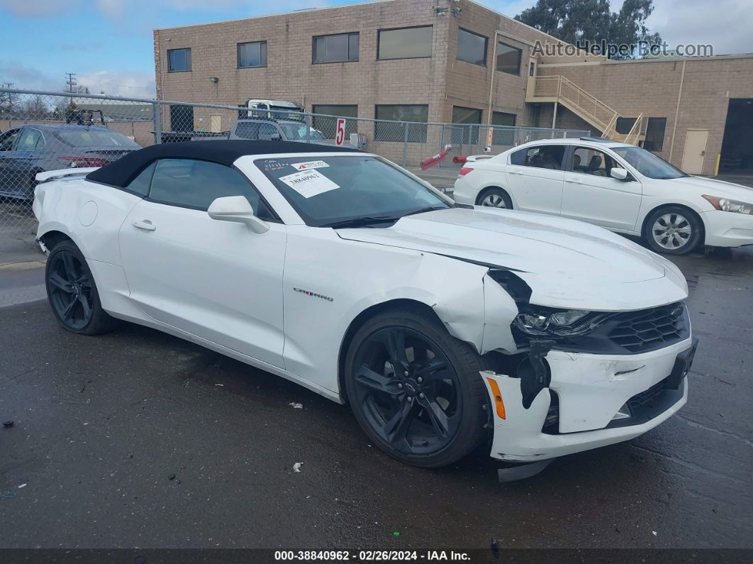 2020 Chevrolet Camaro Rwd  2lt White vin: 1G1FD3DS4L0107013