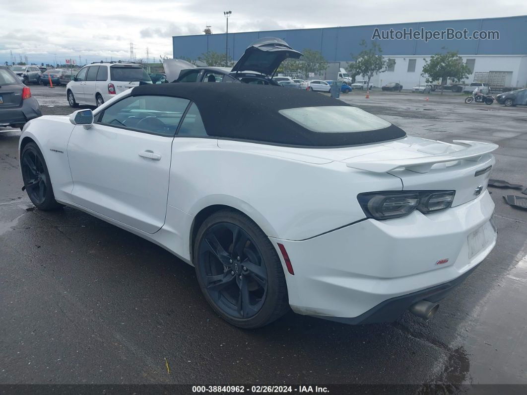 2020 Chevrolet Camaro Rwd  2lt White vin: 1G1FD3DS4L0107013