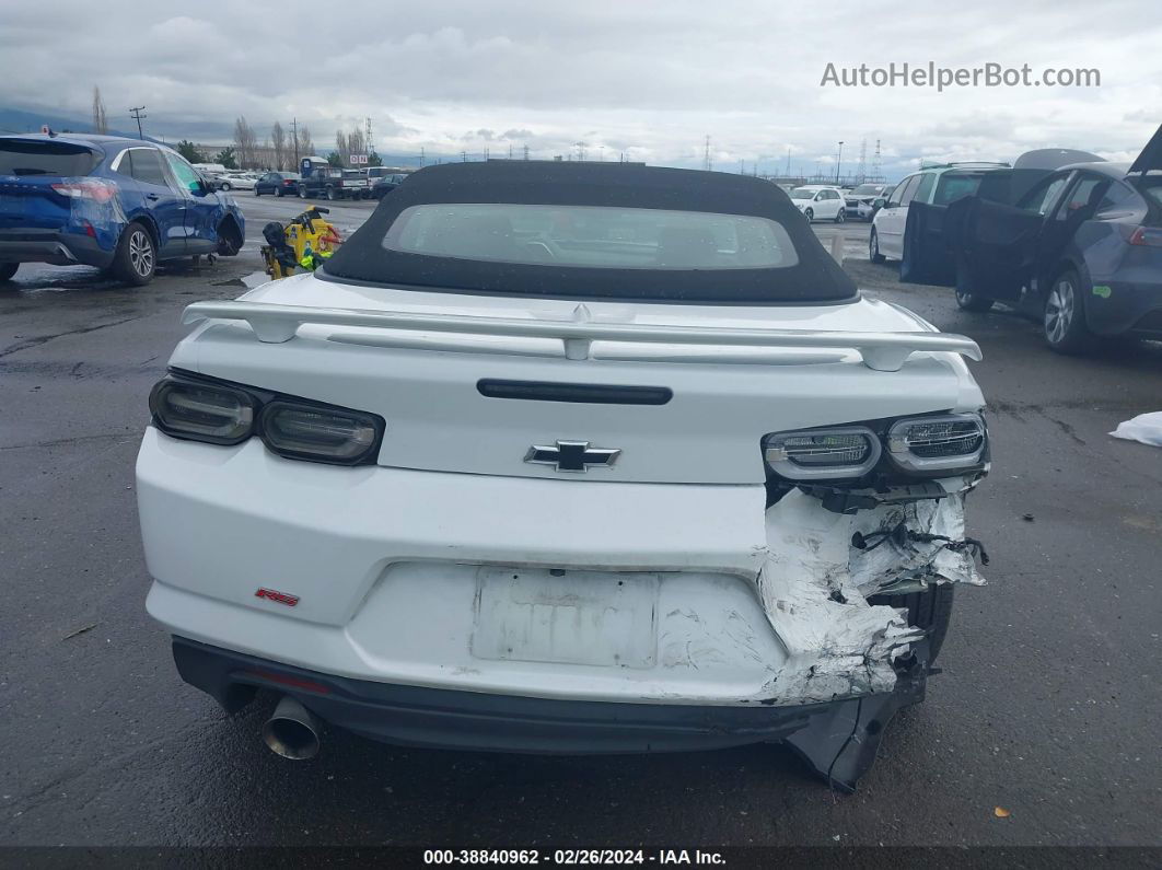 2020 Chevrolet Camaro Rwd  2lt White vin: 1G1FD3DS4L0107013