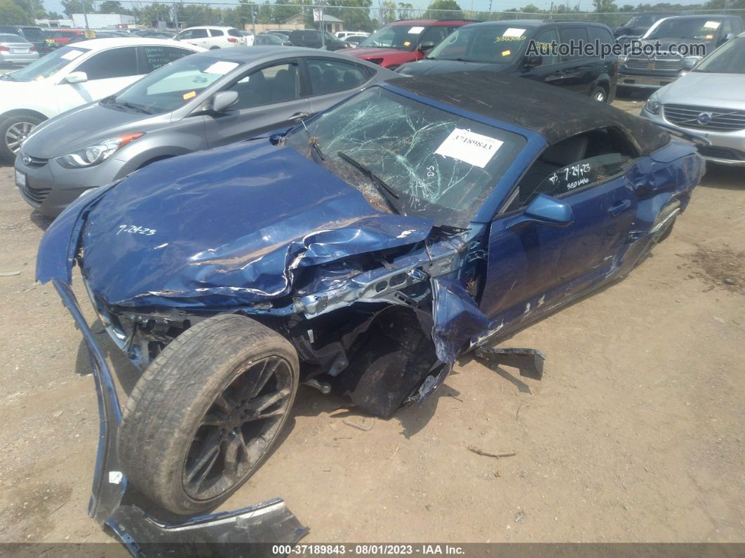 2020 Chevrolet Camaro 2lt Blue vin: 1G1FD3DS4L0140657