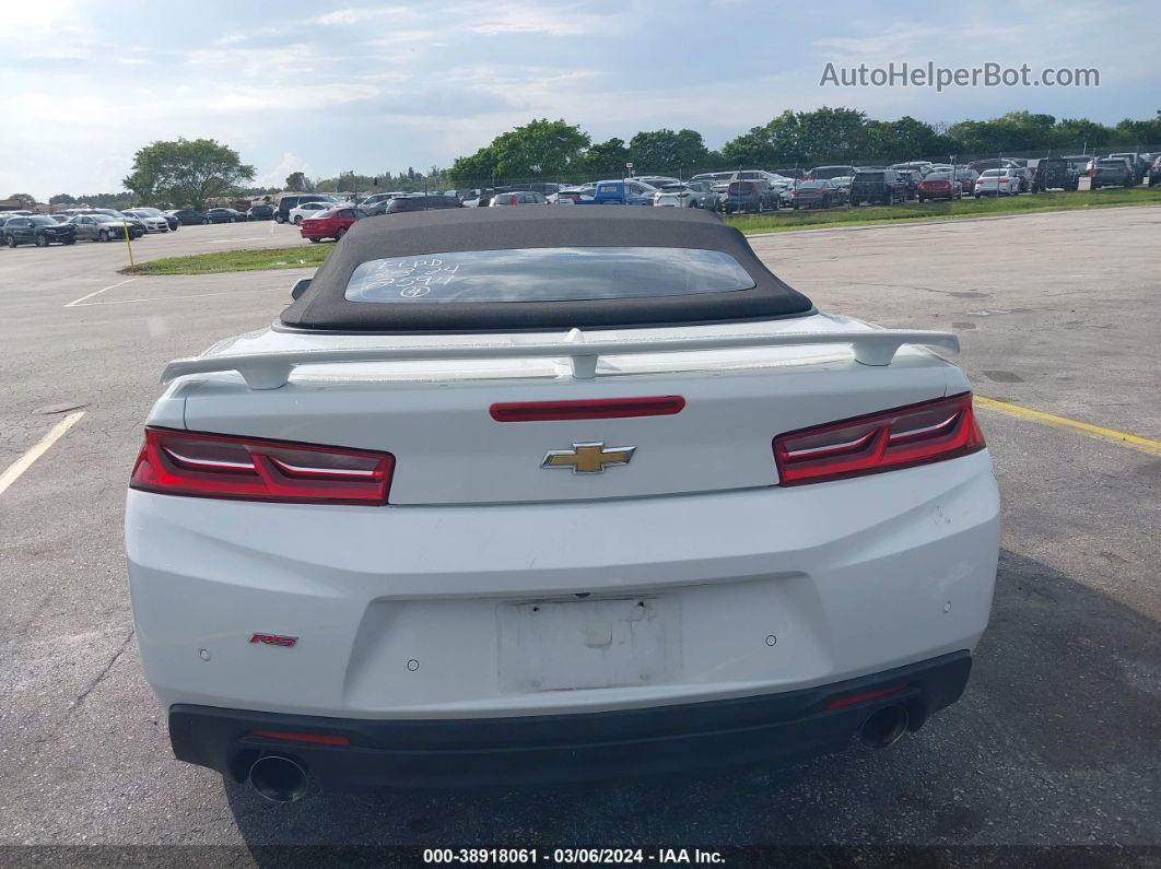 2017 Chevrolet Camaro 2lt White vin: 1G1FD3DS6H0142594