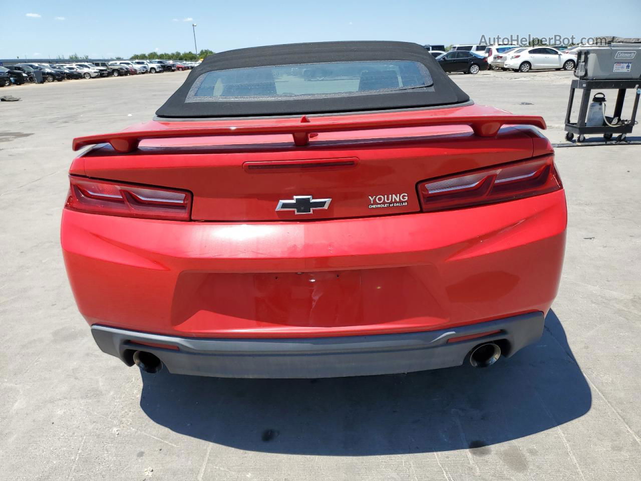 2017 Chevrolet Camaro Lt Red vin: 1G1FD3DS7H0134018