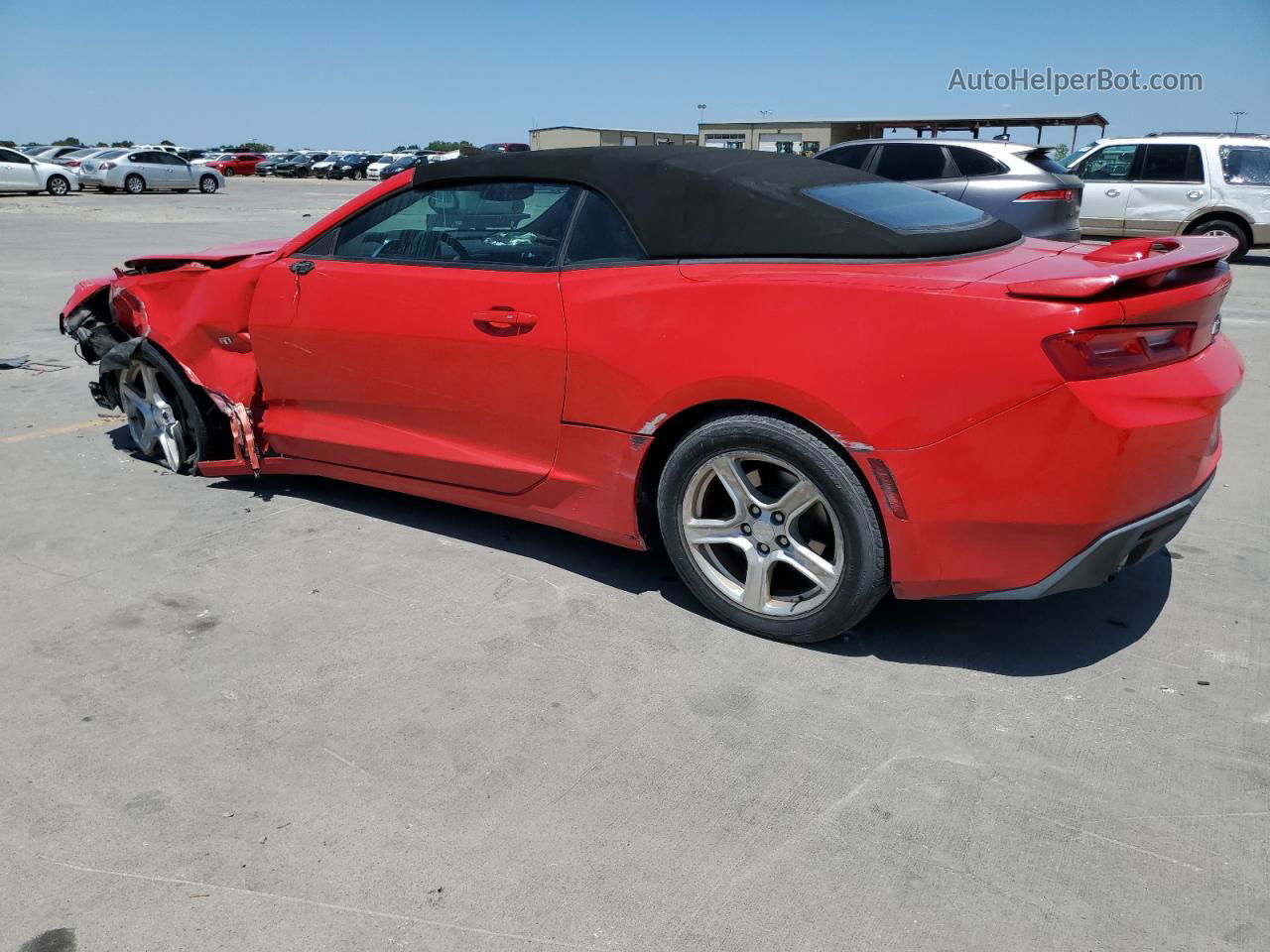 2017 Chevrolet Camaro Lt Red vin: 1G1FD3DS7H0134018