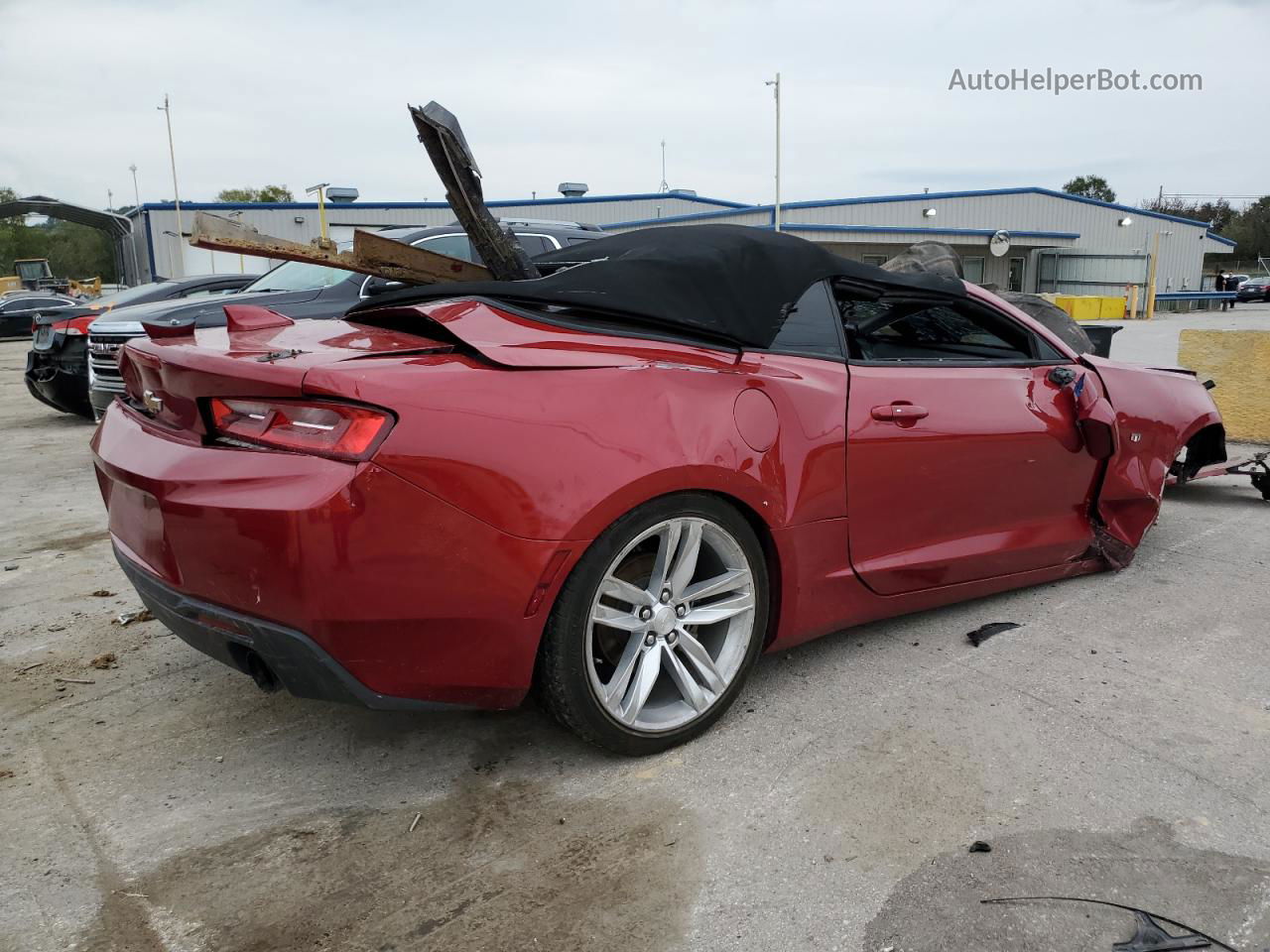 2017 Chevrolet Camaro Lt Red vin: 1G1FD3DS7H0174275