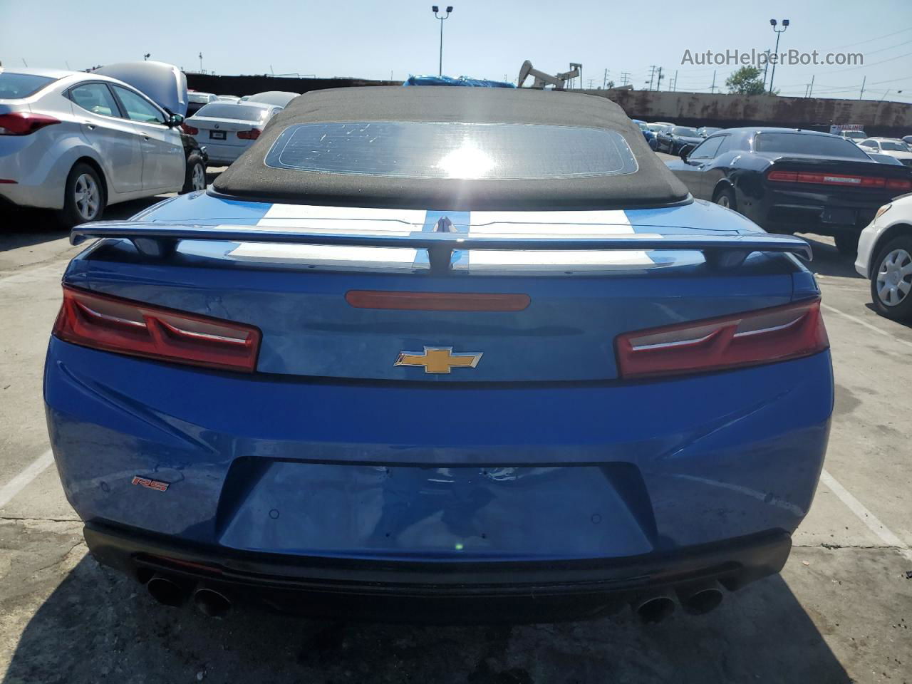 2017 Chevrolet Camaro Lt Blue vin: 1G1FD3DS9H0113171