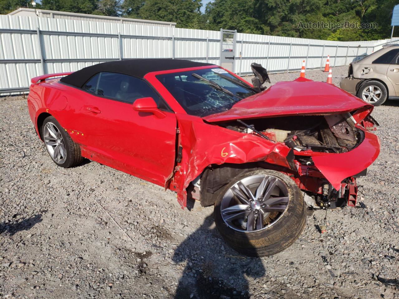 2018 Chevrolet Camaro Lt Red vin: 1G1FD3DS9J0142532