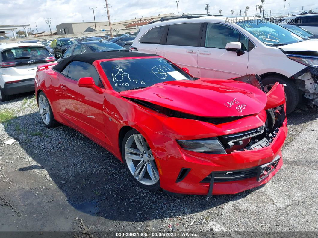 2017 Chevrolet Camaro 2lt Red vin: 1G1FD3DSXH0115172