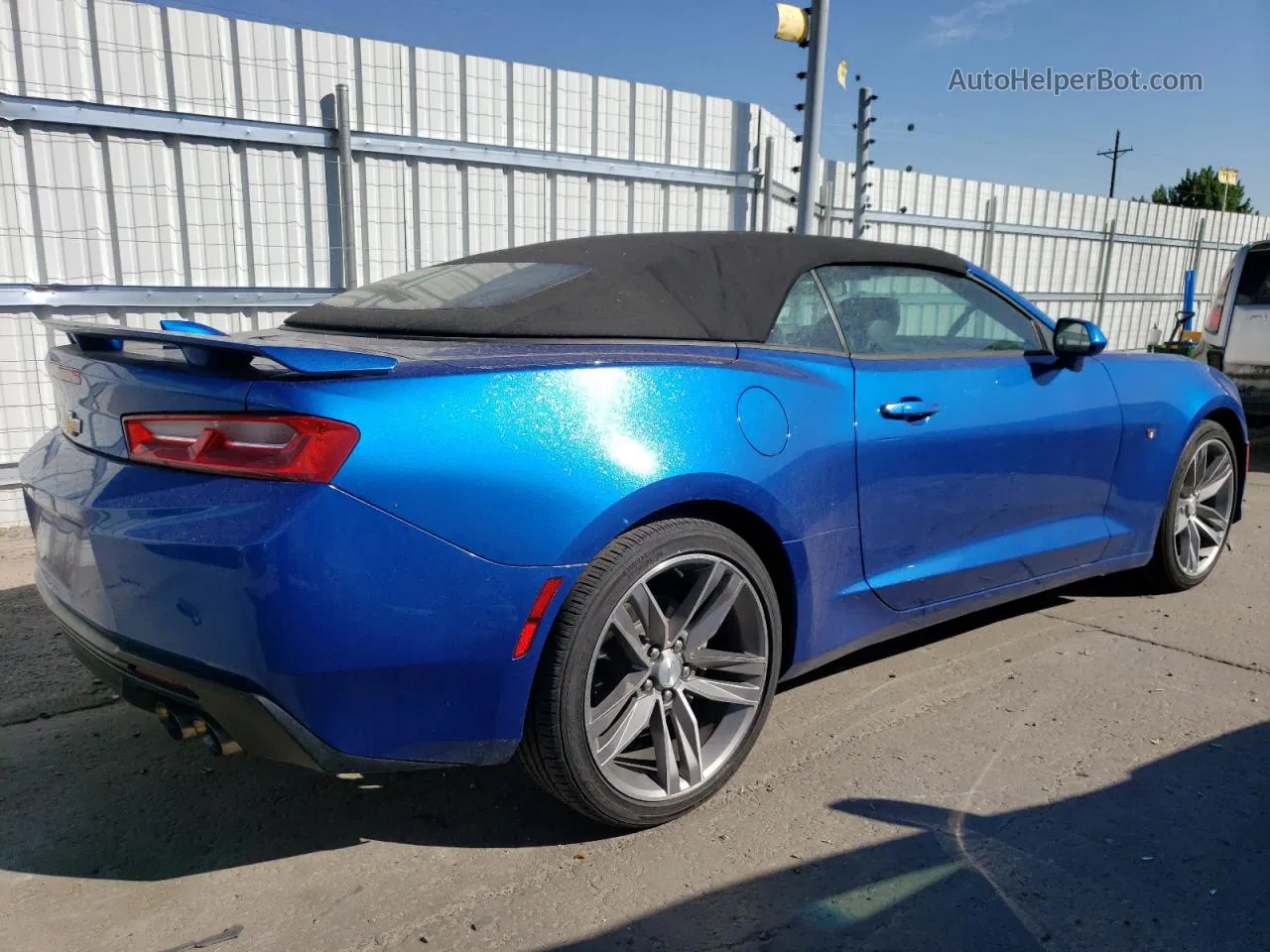 2017 Chevrolet Camaro Lt Blue vin: 1G1FD3DSXH0130822