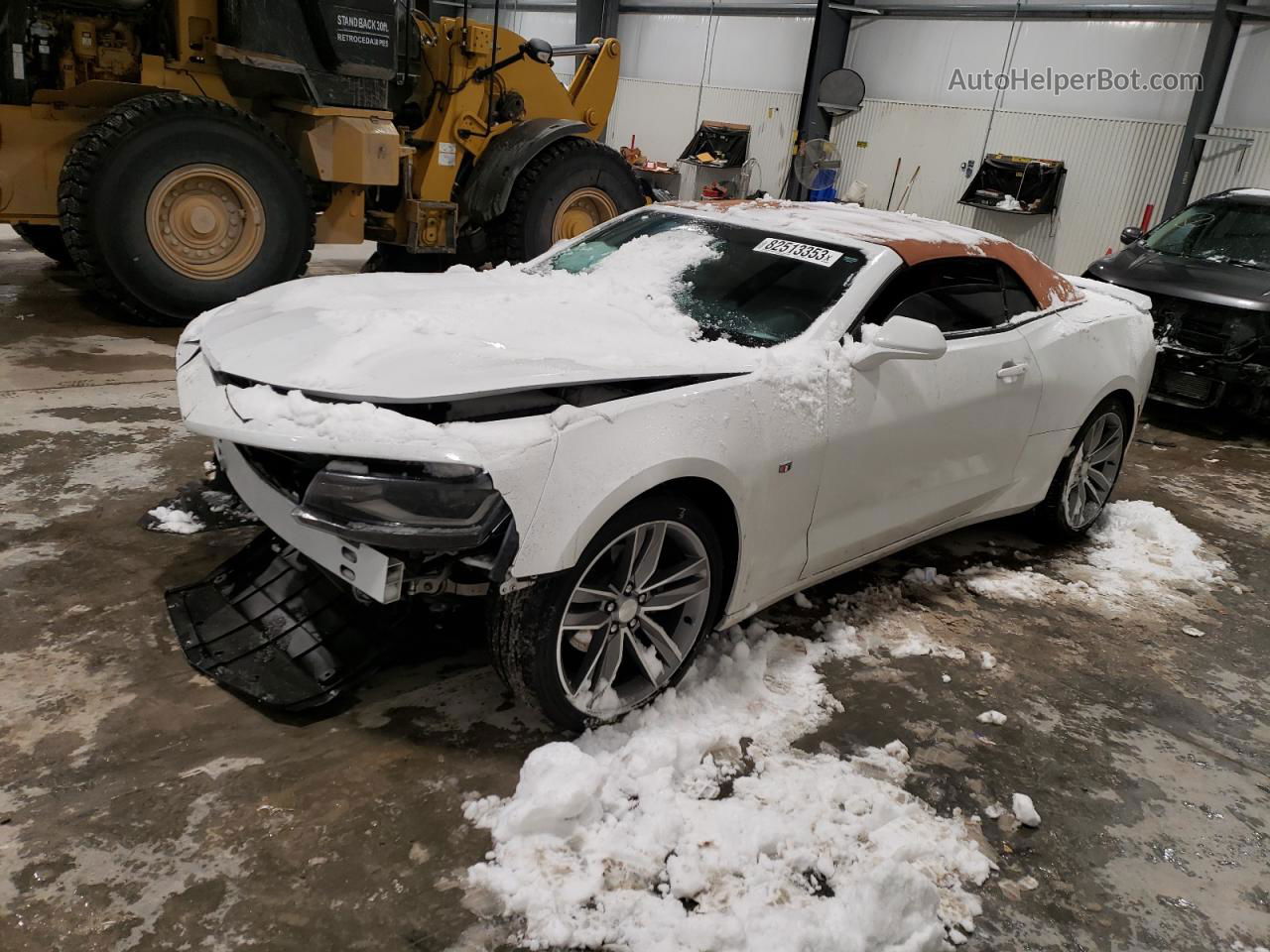 2017 Chevrolet Camaro Lt White vin: 1G1FD3DX3H0111847