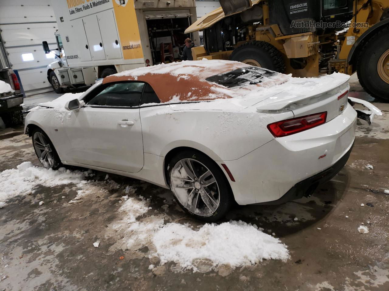 2017 Chevrolet Camaro Lt White vin: 1G1FD3DX3H0111847