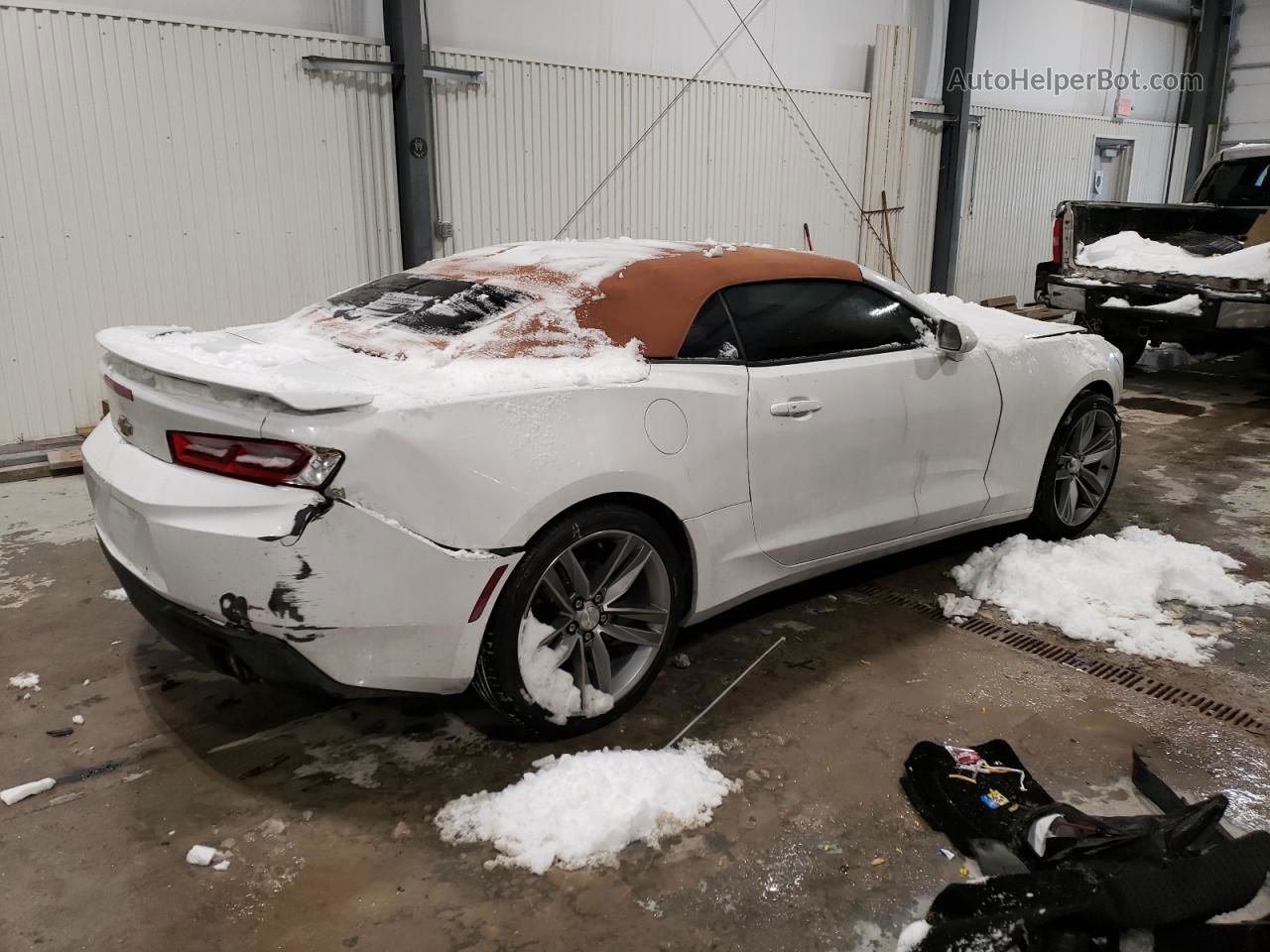 2017 Chevrolet Camaro Lt White vin: 1G1FD3DX3H0111847