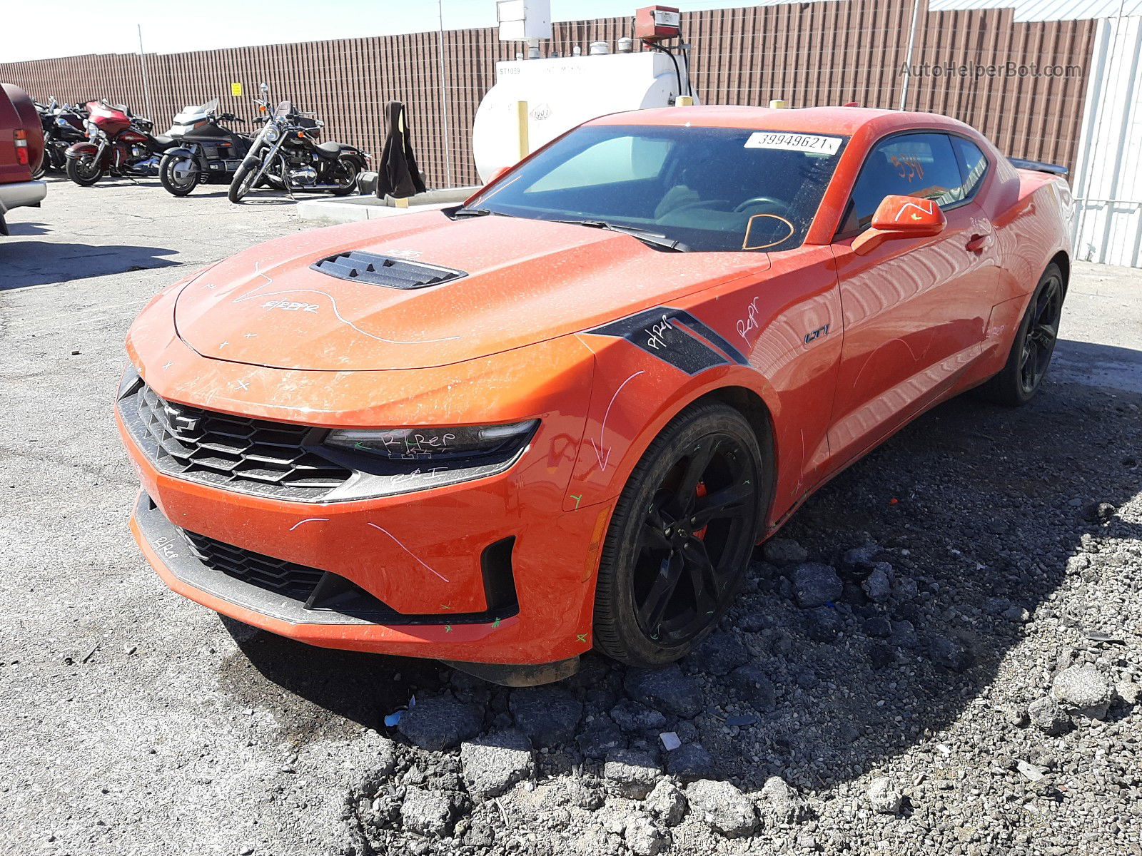 2020 Chevrolet Camaro Lz Оранжевый vin: 1G1FE1R70L0123764