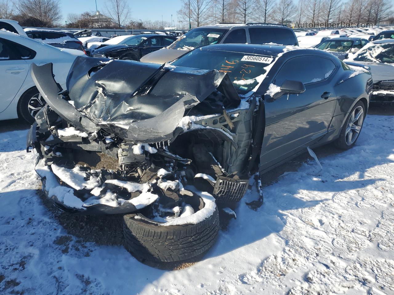 2017 Chevrolet Camaro Ss Charcoal vin: 1G1FE1R71H0146512