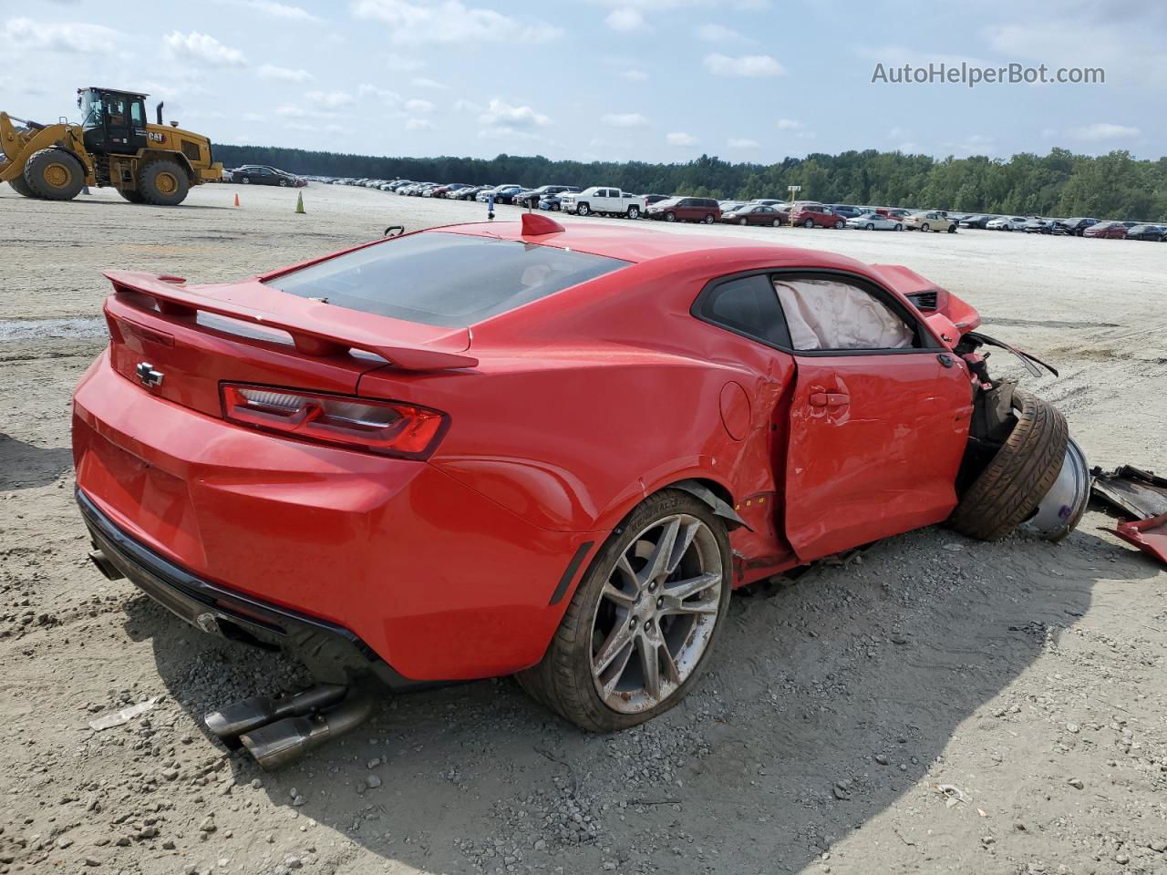 2017 Chevrolet Camaro Ss Red vin: 1G1FE1R71H0173869