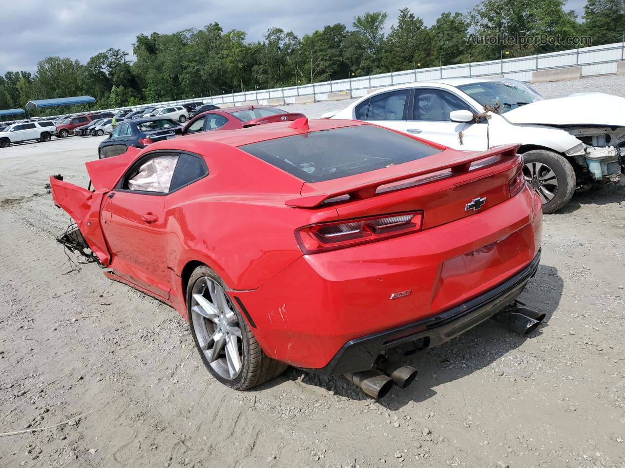 2017 Chevrolet Camaro Ss Red vin: 1G1FE1R71H0173869