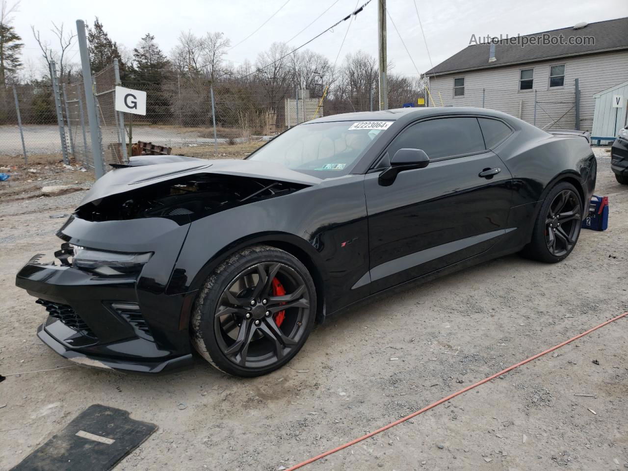 2018 Chevrolet Camaro Ss Black vin: 1G1FE1R71J0184330