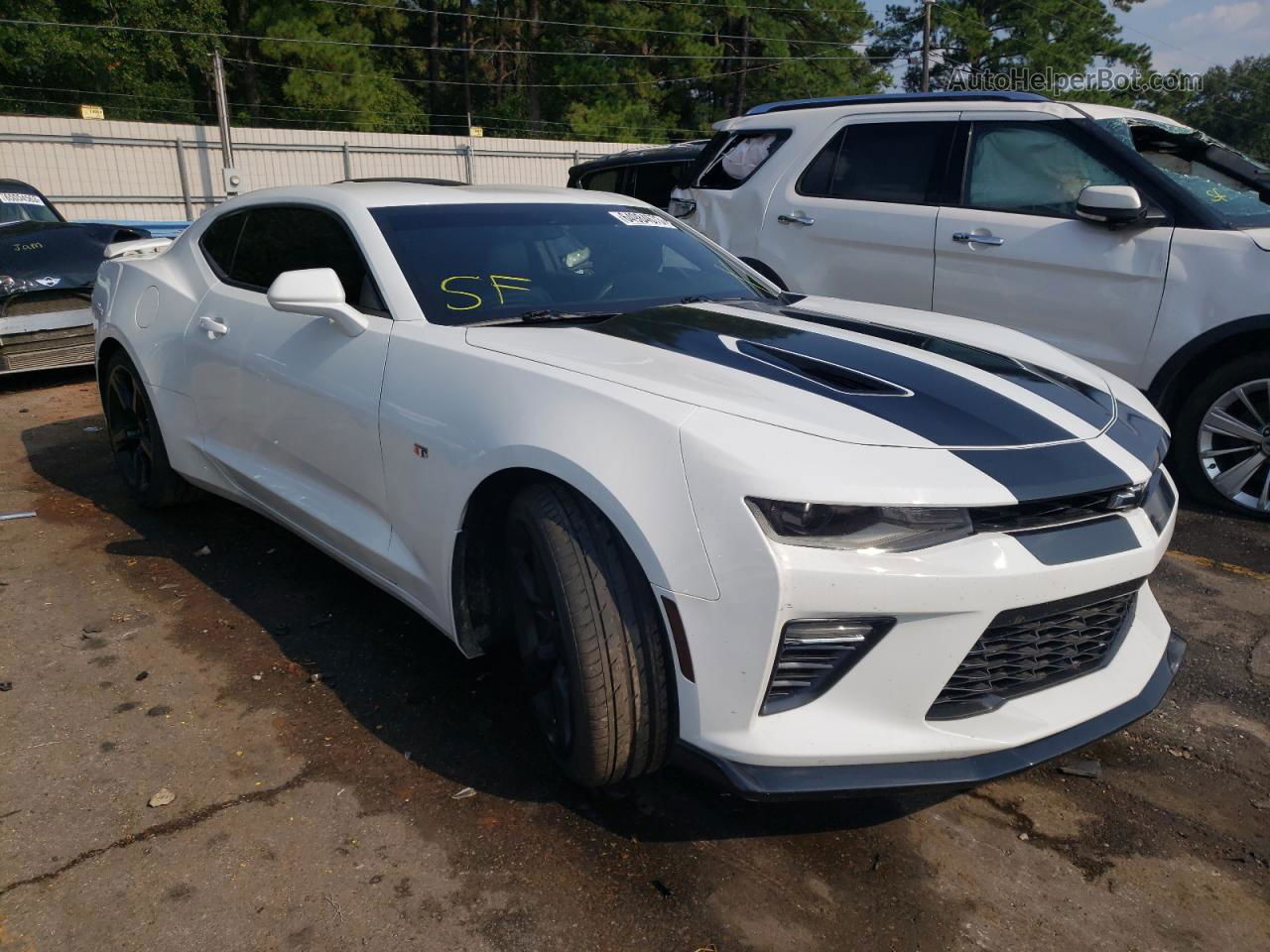 2017 Chevrolet Camaro Ss White vin: 1G1FE1R72H0113650