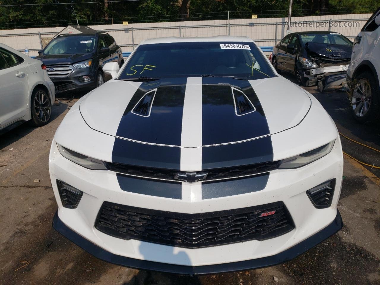 2017 Chevrolet Camaro Ss White vin: 1G1FE1R72H0113650