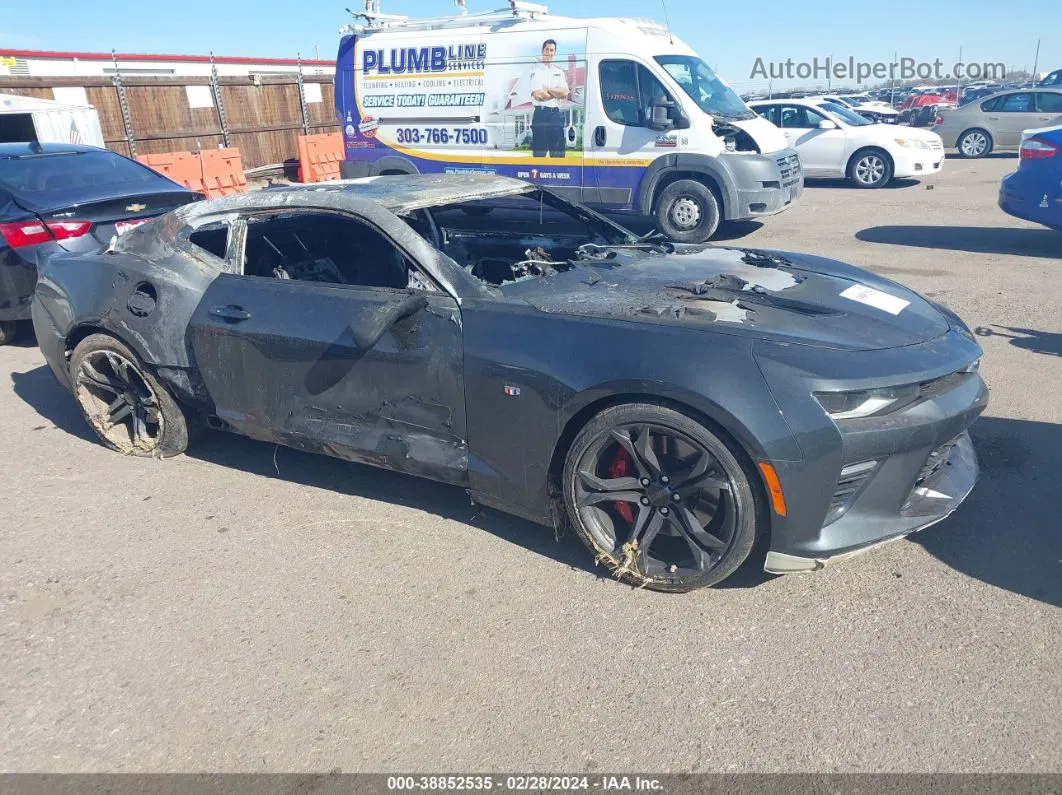 2018 Chevrolet Camaro 1ss Gray vin: 1G1FE1R72J0131247