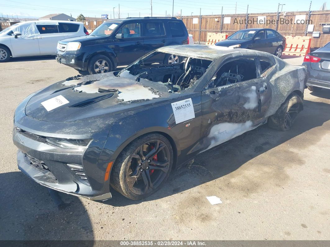 2018 Chevrolet Camaro 1ss Gray vin: 1G1FE1R72J0131247