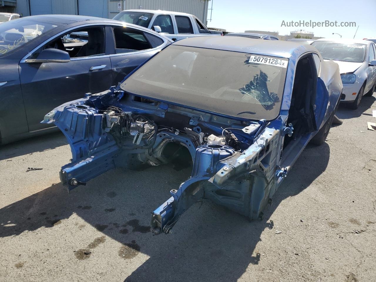 2018 Chevrolet Camaro Ss Синий vin: 1G1FE1R72J0138800